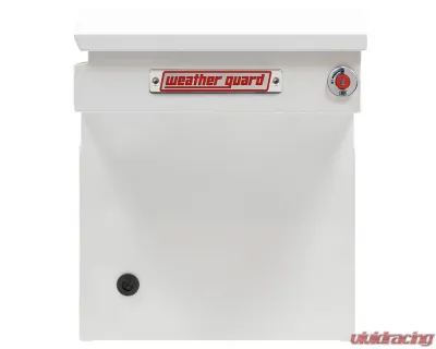 Weather Guard Saddle Box, Steel, Full Deep, White, 15.0 cu ft - 128-3-04