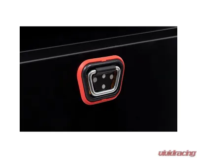 Weather Guard Saddle Box, Steel, Full Deep, Gloss Black, 15.0 cu ft - 128-5-04