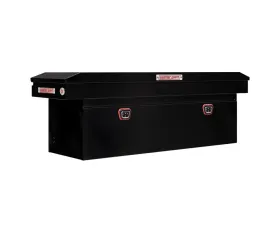 Weather Guard Saddle Box, Steel, Full Deep, Gloss Black, 15.0 cu ft
