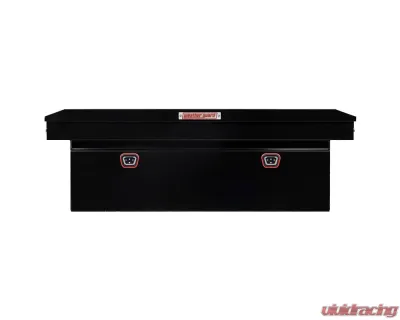 Weather Guard Saddle Box, Steel, Full Deep, Gloss Black, 15.0 cu ft - 128-5-04