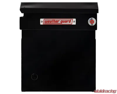 Weather Guard Saddle Box, Steel, Full Deep, Gloss Black, 15.0 cu ft - 128-5-04