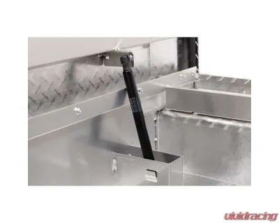 Weather Guard Saddle Box, Aluminum, Compact Low Profile, Clear, 8.0 cu ft - 131-0-04