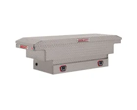 Weather Guard Saddle Box, Aluminum, Compact Low Profile, Clear, 8.0 cu ft