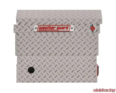 Weather Guard Saddle Box, Aluminum, Compact Low Profile, Clear, 8.0 cu ft - 131-0-04