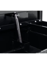 Weather Guard Saddle Box, Aluminum, Compact Low Profile, Gloss Black,  8.0  cu ft                                     - 131-5-04 - Image 5