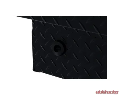 Weather Guard Saddle Box, Aluminum, Compact Low Profile, Gloss Black,  8.0  cu ft - 131-5-04