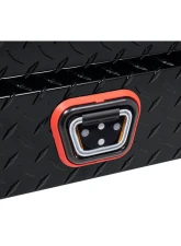 Weather Guard Saddle Box, Aluminum, Compact Low Profile, Gloss Black,  8.0  cu ft                                     - 131-5-04 - Image 10