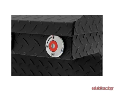 Weather Guard Saddle Box, Aluminum, Compact Low Profile, Textured Matte Black,  8.0  cu ft - 131-52-04