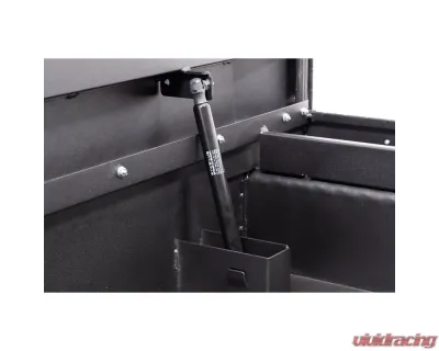 Weather Guard Saddle Box, Aluminum, Compact Low Profile, Textured Matte Black,  8.0  cu ft - 131-52-04