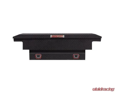 Weather Guard Saddle Box, Aluminum, Compact Low Profile, Textured Matte Black,  8.0  cu ft - 131-52-04