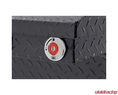 Weather Guard Saddle Box, Aluminum, Compact Low Profile, Gunmetal Gray,  8.0  cu ft - 131-6-04