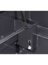 Weather Guard Saddle Box, Aluminum, Compact Low Profile, Gunmetal Gray,  8.0  cu ft                                     - 131-6-04 - Image 6