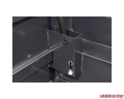 Weather Guard Saddle Box, Aluminum, Compact Low Profile, Gunmetal Gray,  8.0  cu ft - 131-6-04