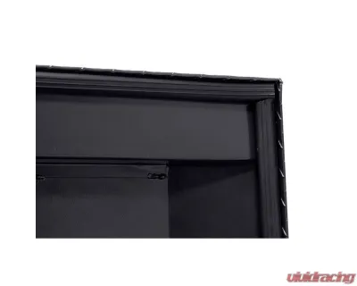 Weather Guard Saddle Box, Aluminum, Compact Low Profile, Gunmetal Gray,  8.0  cu ft - 131-6-04