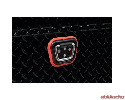 Weather Guard Saddle Box, Aluminum, Compact Deep, Gloss Black, 9.0 cu ft - 137-5-04