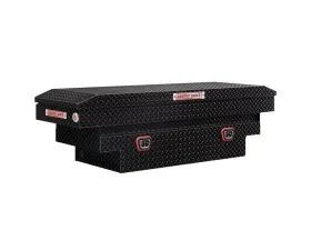 Weather Guard Saddle Box, Aluminum, Compact Deep, Gloss Black, 9.0 cu ft