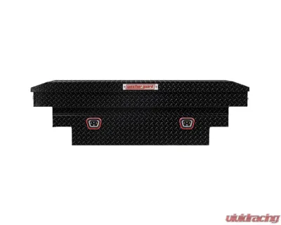 Weather Guard Saddle Box, Aluminum, Compact Deep, Gloss Black, 9.0 cu ft - 137-5-04