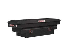 Weather Guard Saddle Box, Aluminum, Compact Deep, Textured Matte Black, 9.0 cu ft