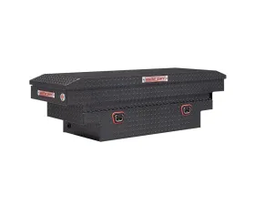 Weather Guard Saddle Box, Aluminum, Compact Deep, Gunmetal Gray, 9.0 cu ft