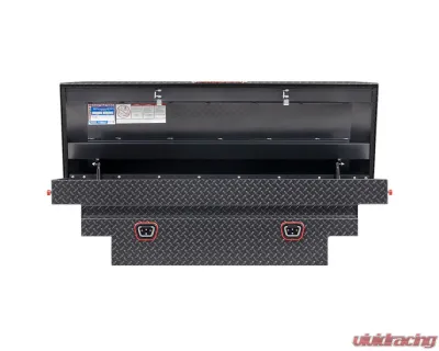 Weather Guard Saddle Box, Aluminum, Compact Deep, Gunmetal Gray, 9.0 cu ft - 137-6-04