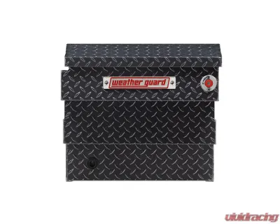 Weather Guard Saddle Box, Aluminum, Compact Deep, Gunmetal Gray, 9.0 cu ft - 137-6-04