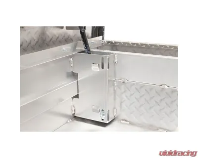 Weather Guard Saddle Box, Aluminum, Compact, Clear, 7.0 cu ft - 154-0-04