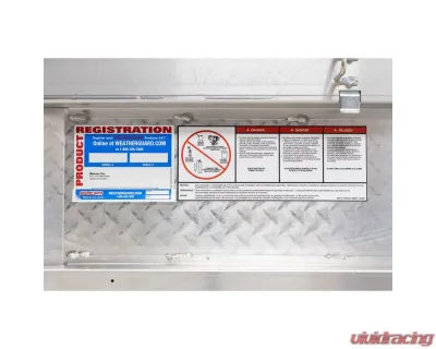 Weather Guard Saddle Box, Aluminum, Compact, Clear, 7.0 cu ft - 154-0-04