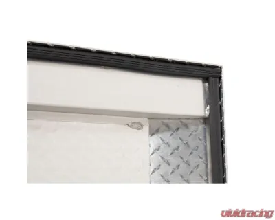 Weather Guard Saddle Box, Aluminum, Compact, Clear, 7.0 cu ft - 154-0-04