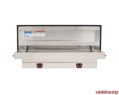 Weather Guard Saddle Box, Aluminum, Compact, Clear, 7.0 cu ft - 154-0-04