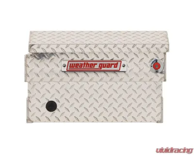 Weather Guard Saddle Box, Aluminum, Compact, Clear, 7.0 cu ft - 154-0-04