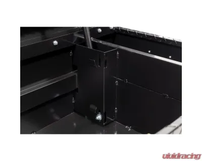 Weather Guard Saddle Box, Aluminum, Compact, Gloss Black, 7.0 cu ft - 154-5-04