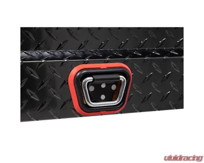 Weather Guard Saddle Box, Aluminum, Compact, Gloss Black, 7.0 cu ft - 154-5-04