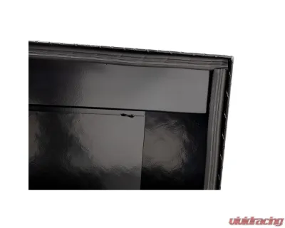 Weather Guard Saddle Box, Aluminum, Compact, Gloss Black, 7.0 cu ft - 154-5-04