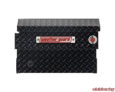 Weather Guard Saddle Box, Aluminum, Compact, Gloss Black, 7.0 cu ft - 154-5-04