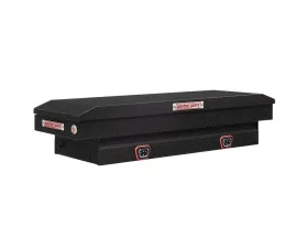 Weather Guard Saddle Box, Aluminum, Compact, Textured Matte Black, 7.0 cu ft