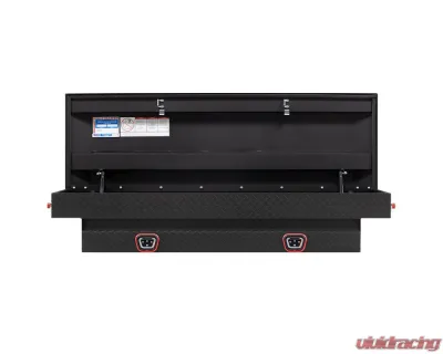 Weather Guard Saddle Box, Aluminum, Compact, Textured Matte Black, 7.0 cu ft - 154-52-04