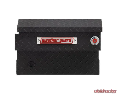 Weather Guard Saddle Box, Aluminum, Compact, Textured Matte Black, 7.0 cu ft - 154-52-04