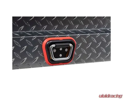 Weather Guard Saddle Box, Aluminum, Compact, Gunmetal Gray, 7.0 cu ft - 154-6-04