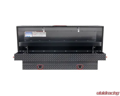 Weather Guard Saddle Box, Aluminum, Compact, Gunmetal Gray, 7.0 cu ft - 154-6-04