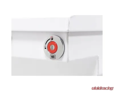 Weather Guard Saddle Box, Steel, Compact, White, 7.0 cu ft - 156-3-04