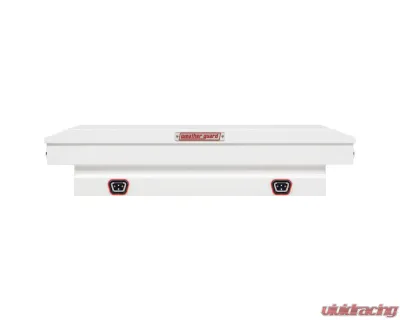Weather Guard Saddle Box, Steel, Compact, White, 7.0 cu ft - 156-3-04