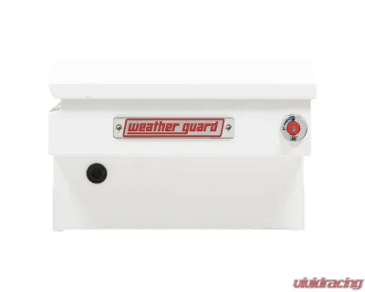 Weather Guard Saddle Box, Steel, Compact, White, 7.0 cu ft - 156-3-04
