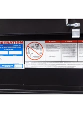 Weather Guard Saddle Box, Steel, Compact, Gloss Black, 7.0 cu ft                                     - 156-5-04 - Image 9