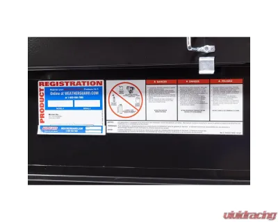 Weather Guard Saddle Box, Steel, Compact, Gloss Black, 7.0 cu ft - 156-5-04