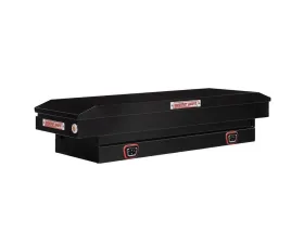Weather Guard Saddle Box, Steel, Compact, Gloss Black, 7.0 cu ft