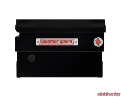 Weather Guard Saddle Box, Steel, Compact, Gloss Black, 7.0 cu ft - 156-5-04