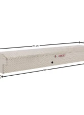 Weather Guard 87in Lo-Side Box, Aluminum, Clear, 7.0 cu ft                                     - 164-0-04 - Image 2