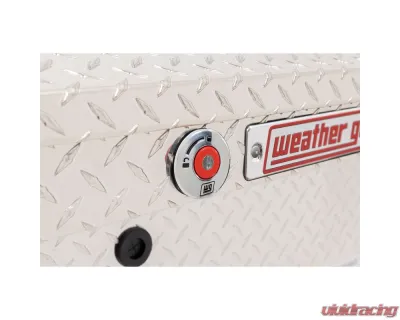 Weather Guard 87in Lo-Side Box, Aluminum, Clear, 7.0 cu ft - 164-0-04