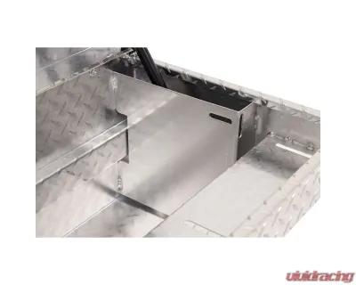 Weather Guard 87in Lo-Side Box, Aluminum, Clear, 7.0 cu ft - 164-0-04