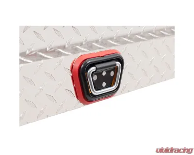 Weather Guard 87in Lo-Side Box, Aluminum, Clear, 7.0 cu ft - 164-0-04